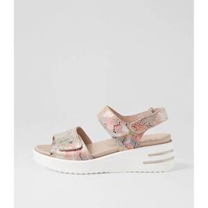 NEW ZIERA women's sadias sandal in vibrant print